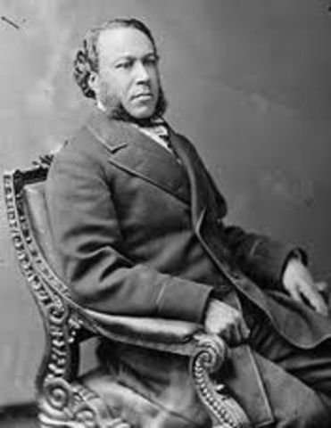 First Black in House of Representatives- Joseph H Rainey