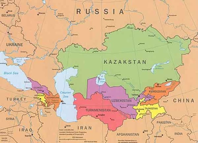 Russians gained control of the Greater, Middle and Lesser Kazakh lands