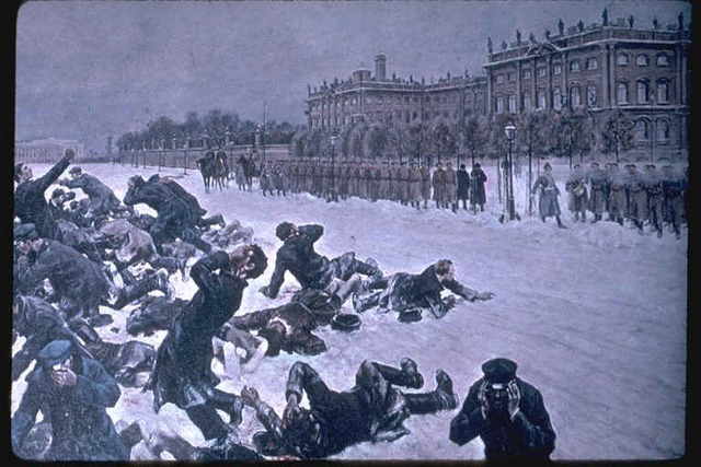 Bloody sunday in St. Petersburg