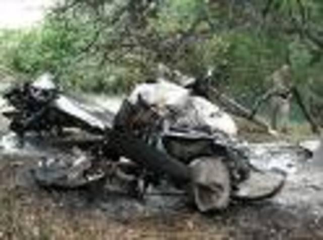 Plane crash lands on island