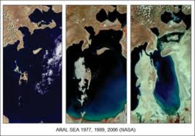 Aral Sea Time Lapse Video