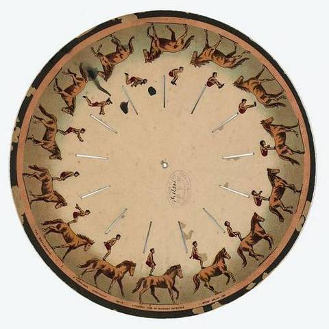 Zoopraxiscope Disk of a Horse Back Somersault