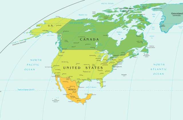 James visited America