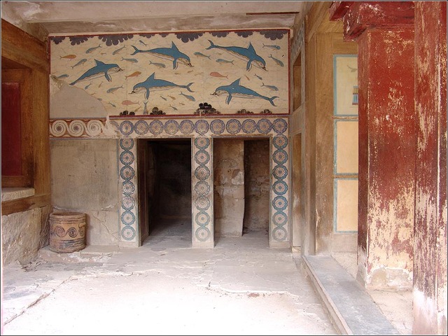 Queen's Megaron at the Palace of Knossos