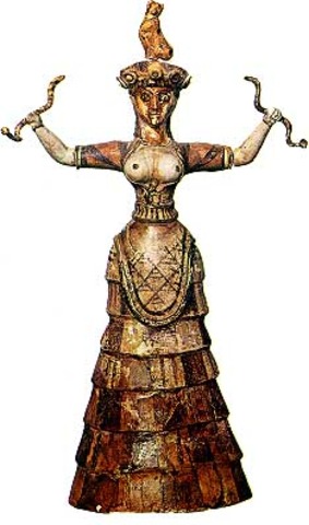 Snake Goddess at the Palace of Knossos