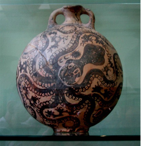 Octopuss Vase at the Temple of Knossos
