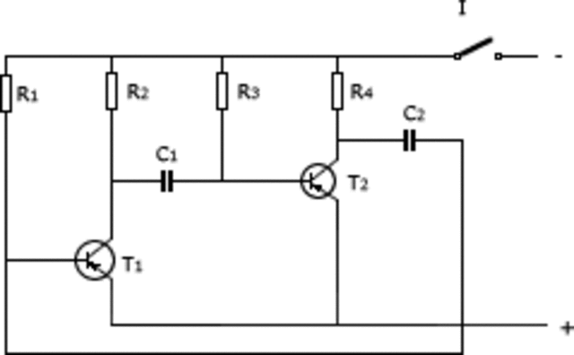 circuito multivibrador o biestable (flip-flop)