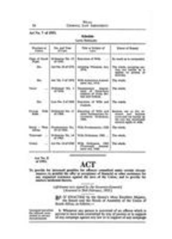 The Criminal Law Amendent Act