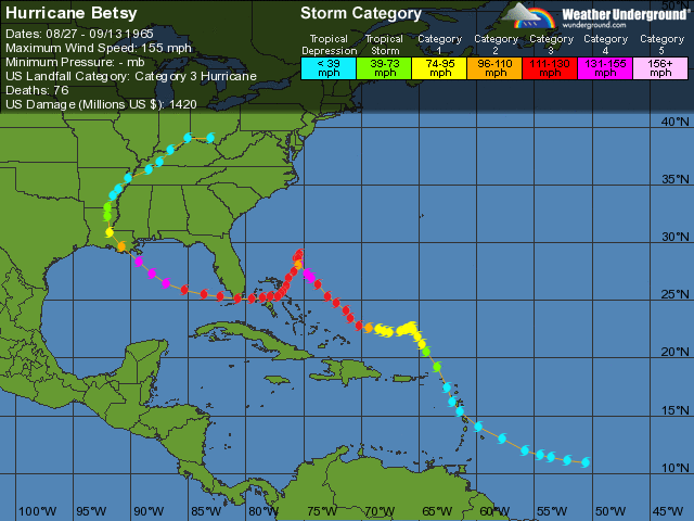 12th Hurricane Betsy