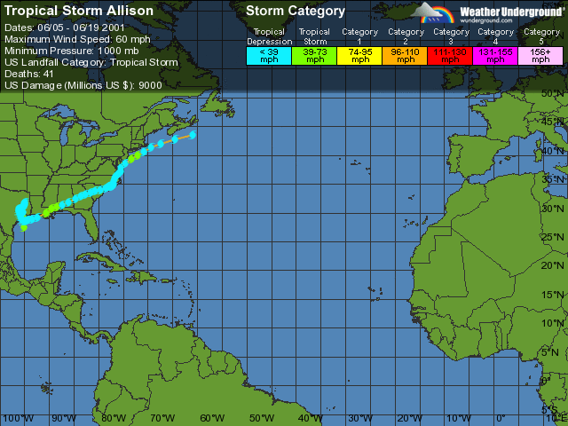 13th Tropical Storm Allison