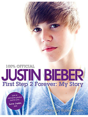 Justin Bieber's book on the shelf!!!