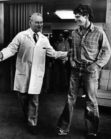 Terry Fox found he was diagnosed with bone cancer