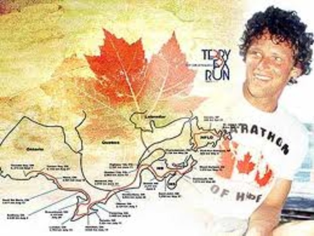 Terry Fox stopped his marathon