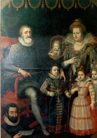 Marie de Medici and her family
