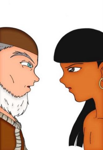 Meu avô veio,viu as índias e se apaixonou.