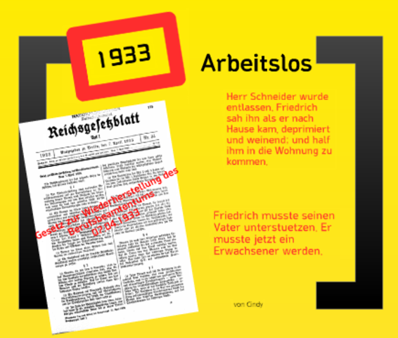 Friederichs Vater Ohne Arbeit