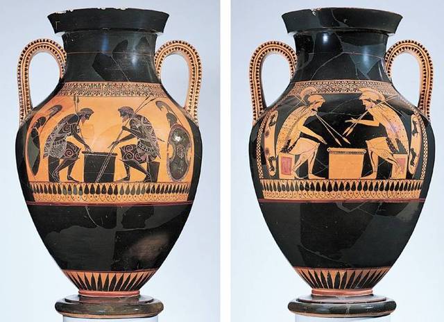 Exekias, Ajax and Achillies Playing Dice