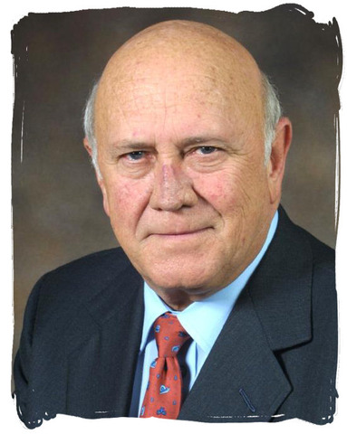 New South African president  F.W. de Klerk