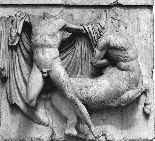 Phdias, Parthenon Metope in Situ
