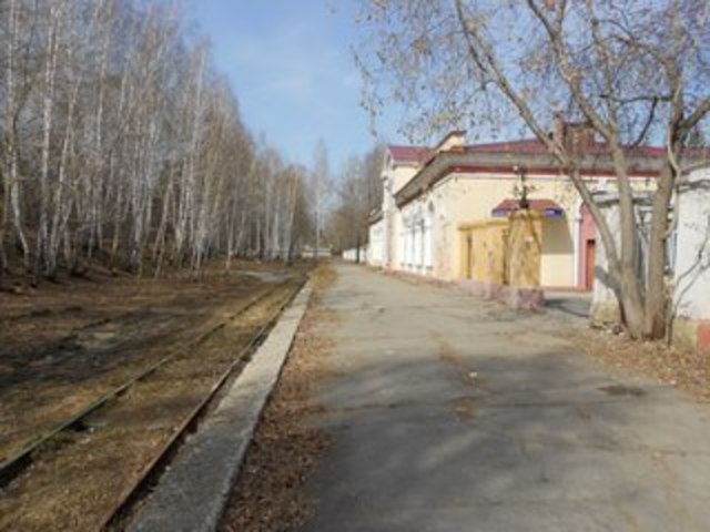 Железная дорога в г. Озерске