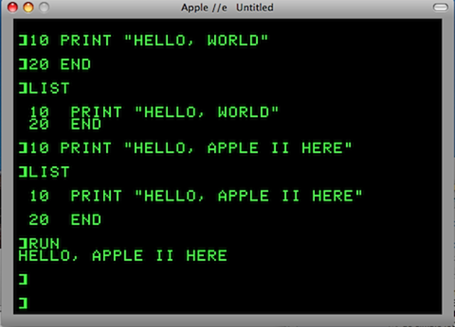 Past- Application Software (Apple Basic)