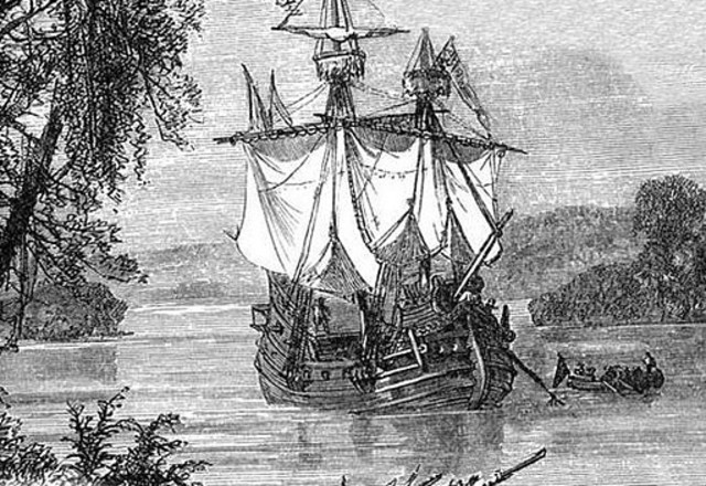 Columbus sets sail from Spain