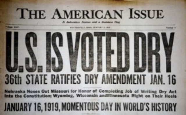 18th Amendment is approved