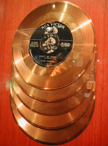 Elvis Owns Five Gold Records