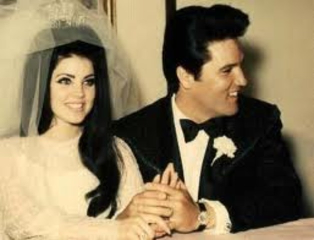 Marries Priscilla Presley