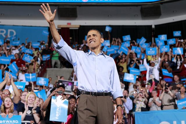 Barack Announces His Re-election Campaign.