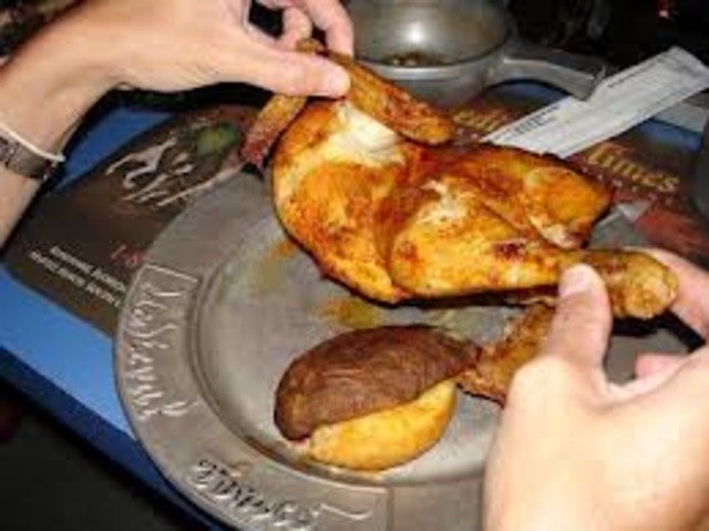 cooking the chickens