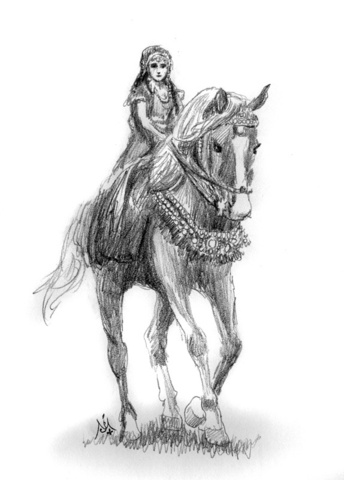 Bree and Shasta meet a girl and a horse