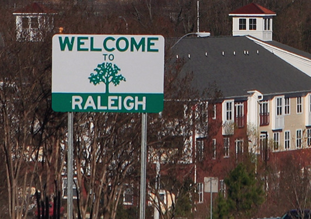 Married in Raleigh North Carolina