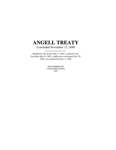 Angell Treaty
