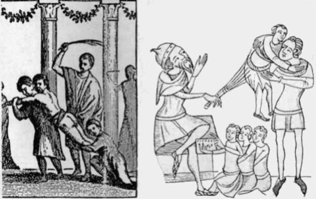 "Cabalgata" a un estudiante.