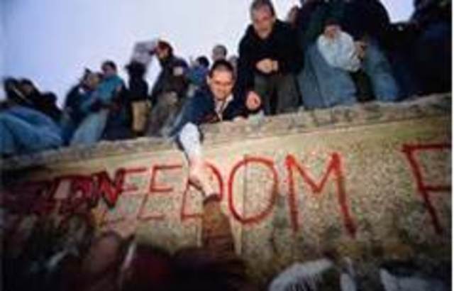 Berlin Wall falls