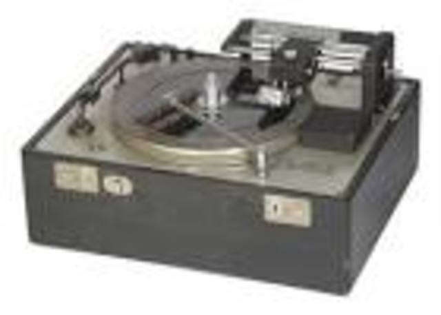 The first lathe for cutting disks it introduced