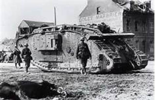 tanks introduced into battle