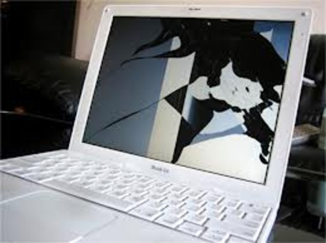 Taylor breaks her first laptop