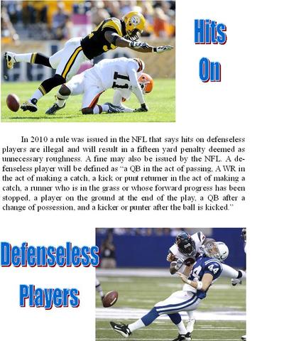 hits on defenseless players