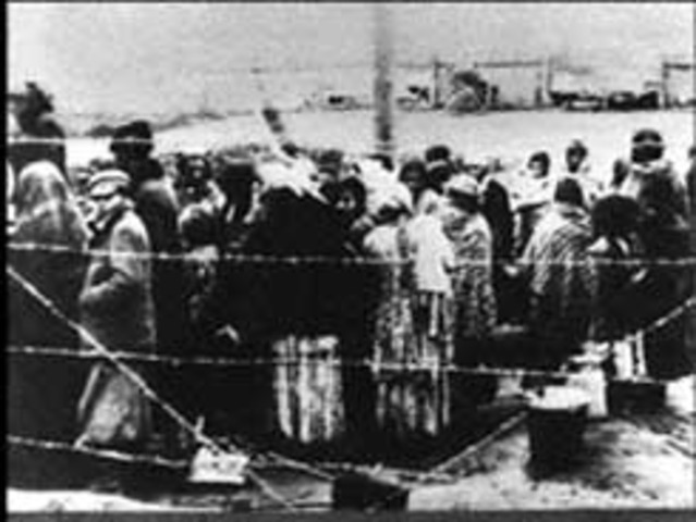 Five thousand Austrian Gypsies from the Lódz ghetto are deported to the killing center at Chelmno where they are all killed in mobile gas vans.