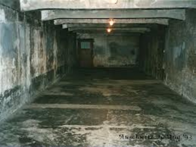 Soviet prisoners of war and Polish prisoners are killed in Nazi test of gas chambers at Auschwitz in occupied Poland.