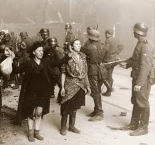16	Jews in the Warsaw ghetto initiate resistance to deportation by the Germans to the death camps.