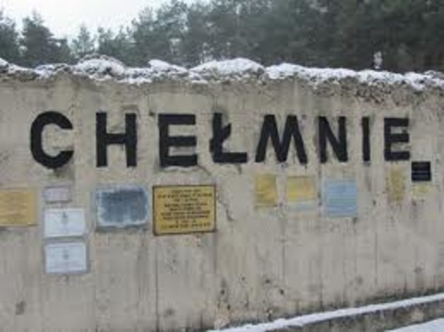Jews in the Lódz ghetto are deported to the killing center at Chelmno.