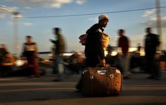 Approximately ten thousand Jews, who had arrived in the Lódz ghetto some six months earlier from Germany, Luxembourg, Vienna, and Prague, are deported to Chelmno. Their baggage is confiscated before they board the train.