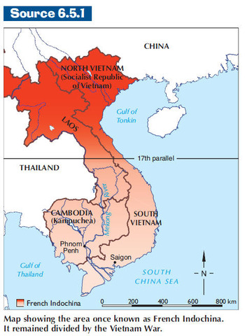 Vietnam split at 17th parallel