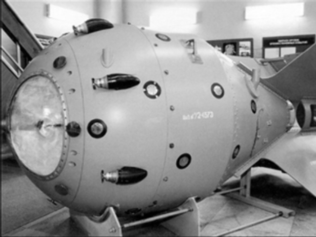 USSR explodes atomic bomb