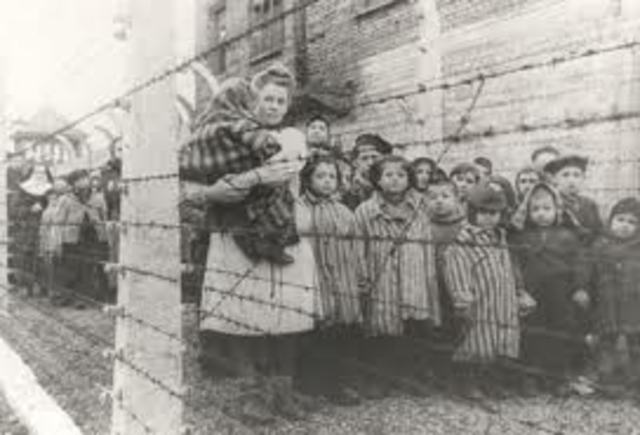 Troops from the United States liberate survivors from the Buchenwald and Dachau concentration camps.