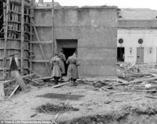 Adolph Hitler commits suicide in his bunker in Berlin rather than be caught by the advancing Soviet army.