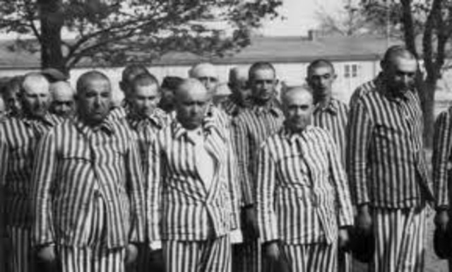 The prisoners at Auschwitz-Birkenau rebel and blow up one crematorium.